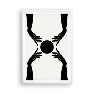 Poster în ramă albă - Semnul secret - 61x91 cm