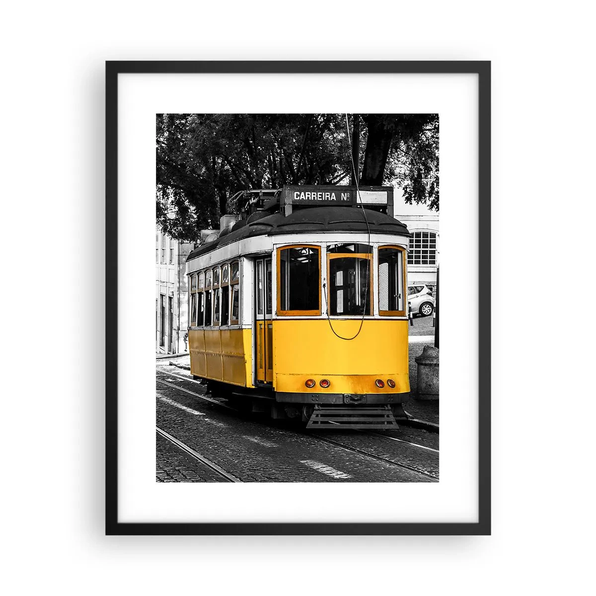 Poster în ramă neagră - Sună fado în fundal - 40x50 cm