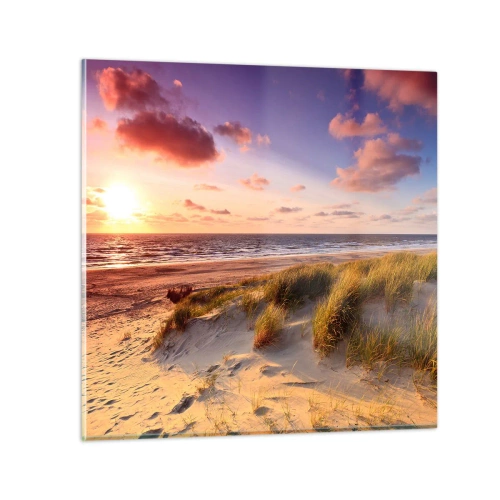 Tablou pe sticlă - Deja aerul de vară miroase - 30x30 cm