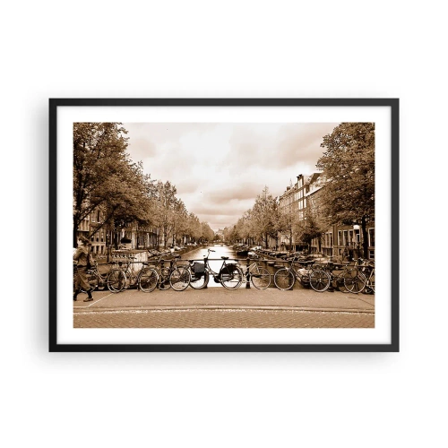 Poster în ramă neagră - Atmosfera olandeză - 70x50 cm