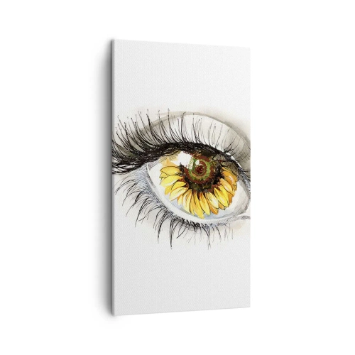 Tablou pe pânză - O privire la fel de fierbinte ca vara - 45x80 cm