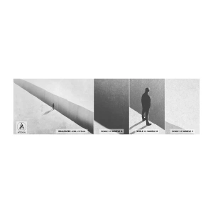 Mostră de Tapet Standard Eco - Obiectiv clar - Abis, Minimalism, Om - 100x30 cm