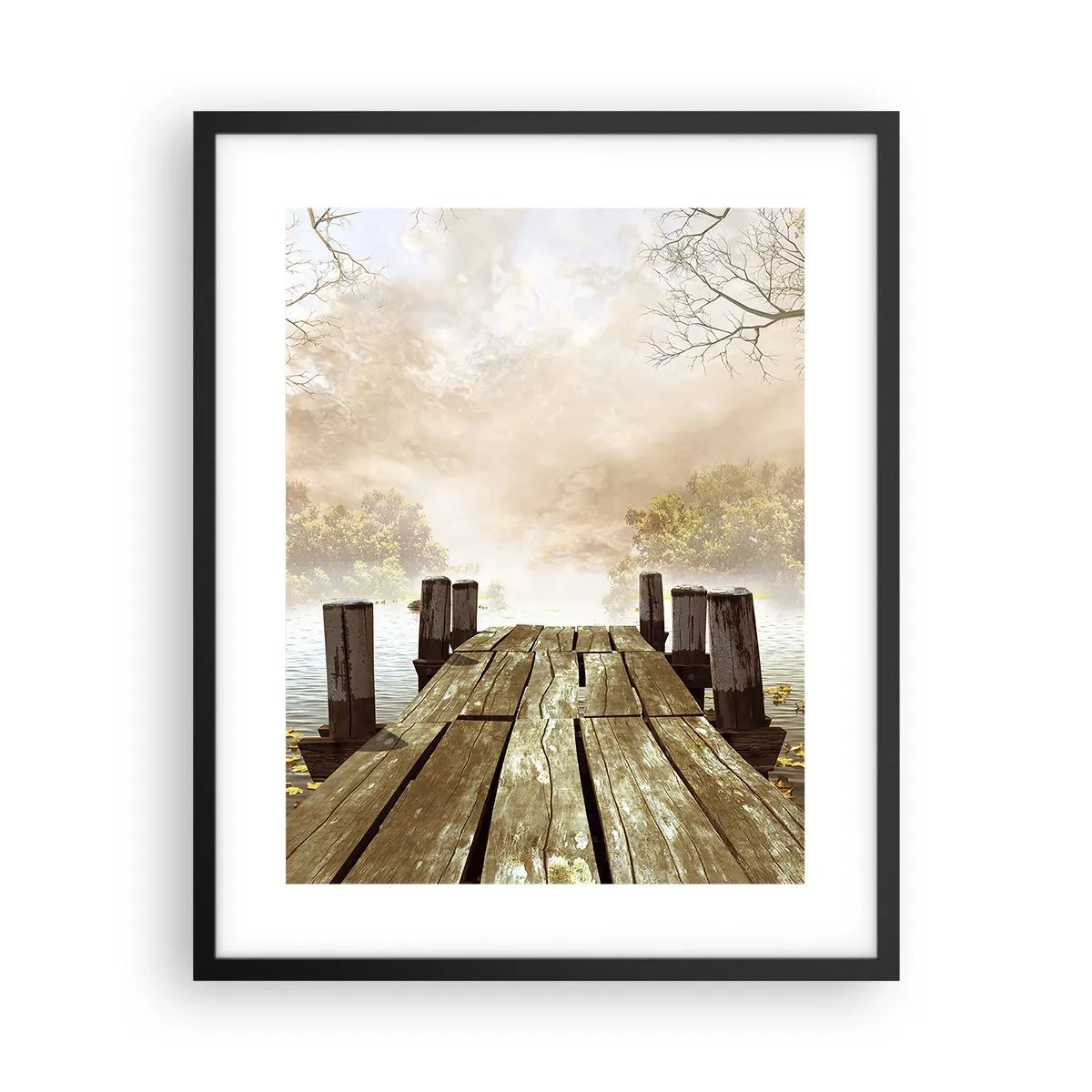 Poster în ramă neagră - Tristețea blândă a toamnei - 40x50 cm