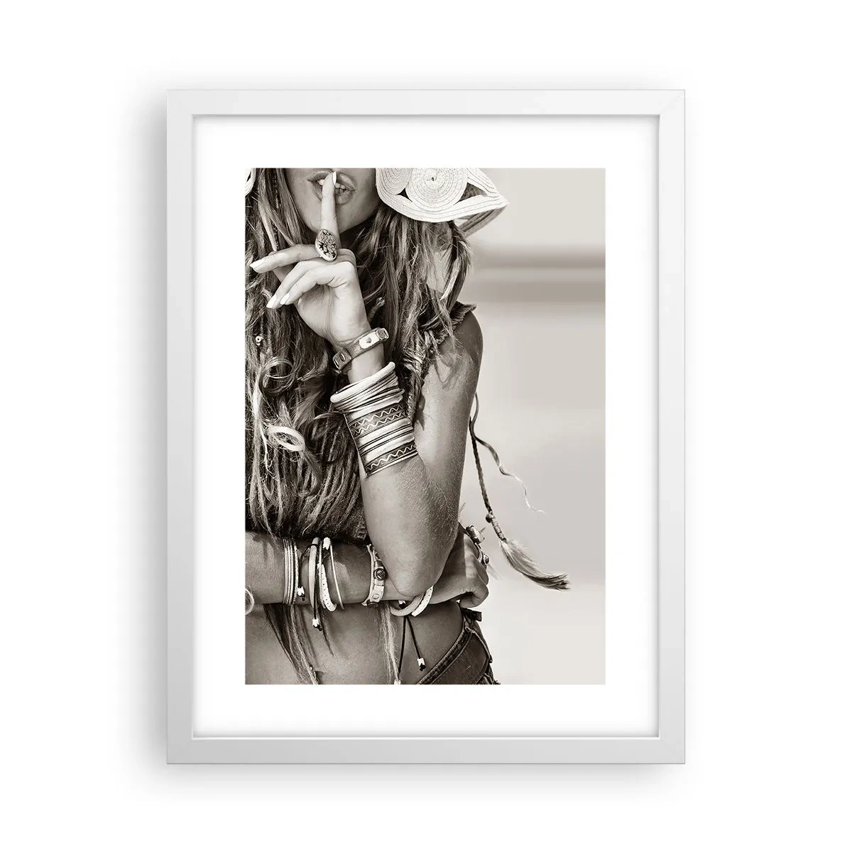 Poster în ramă albă - Ca o fată - 30x40 cm