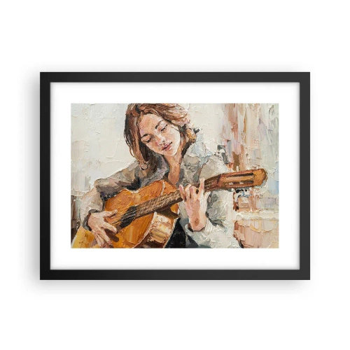 Poster în ramă neagră - Concert pentru chitară și inima unei fete - 40x30 cm