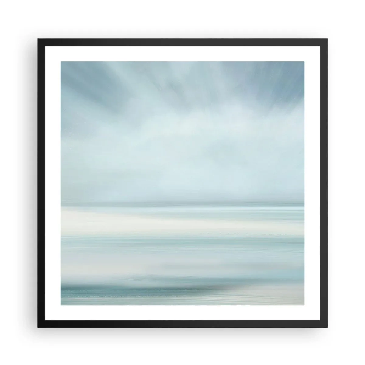Poster în ramă neagră - Liniște până la orizont - 60x60 cm