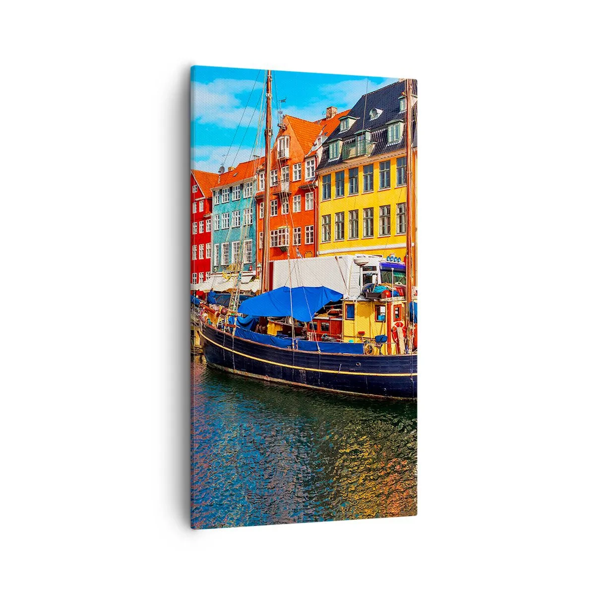Tablou pe pânză - Portul vesel - 55x100 cm