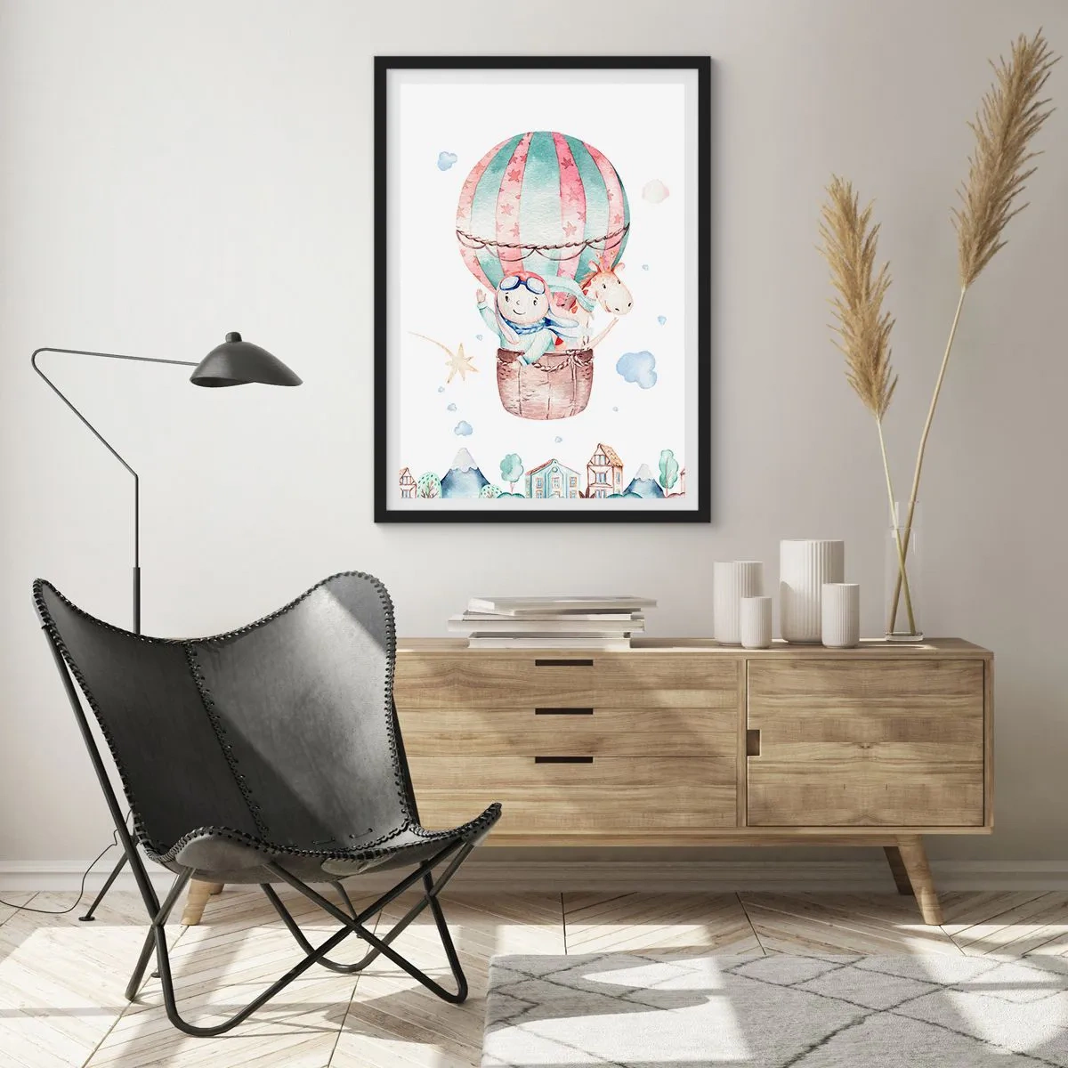 Poster în ramă neagră - Ne vom întoarce în curând! - 30x40 cm