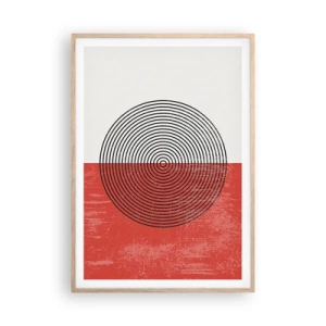 Poster în ramă de stejar deschis - Direct la subiect - 70x100 cm