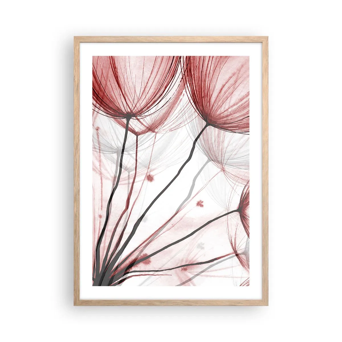 Poster în ramă de stejar deschis - Înainte de plecare - 50x70 cm