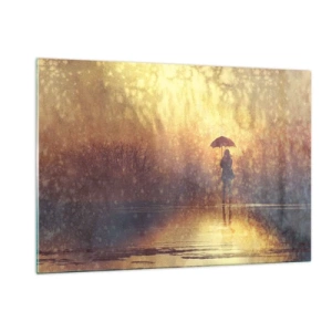 Tablou pe sticlă - Simt că cineva se uită la mine - 120x80 cm