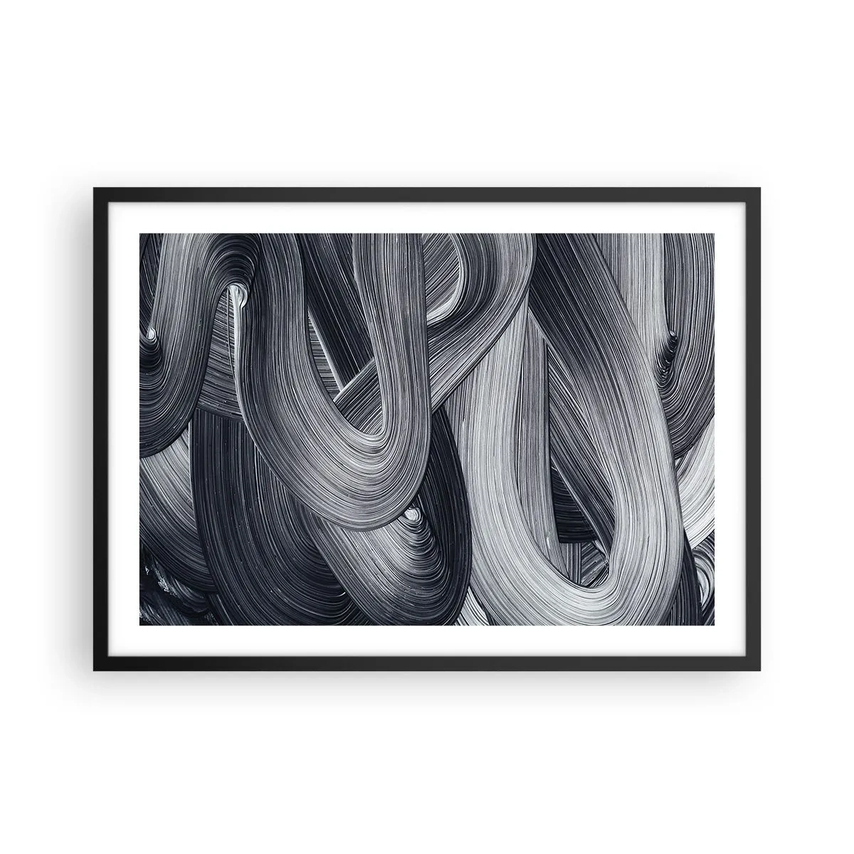 Poster în ramă neagră - Fluiditatea realității - 70x50 cm