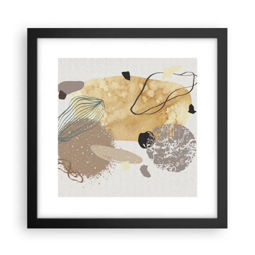 Poster în ramă neagră - Fluiditatea aplicată - 30x30 cm