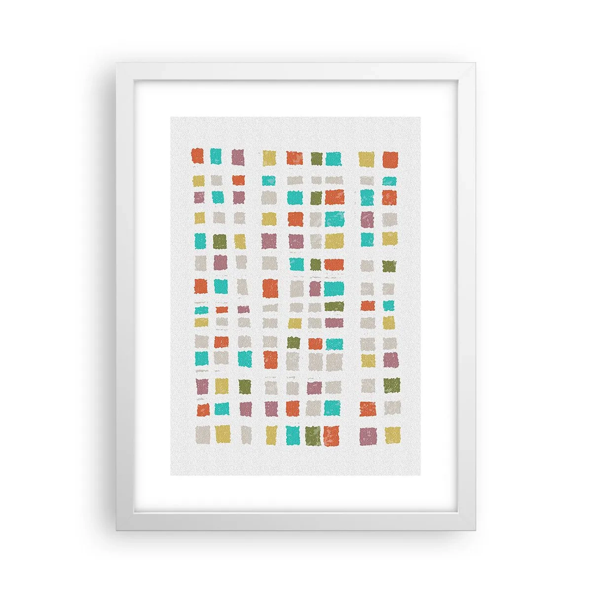 Poster în ramă albă - Joc necunoscut - 30x40 cm