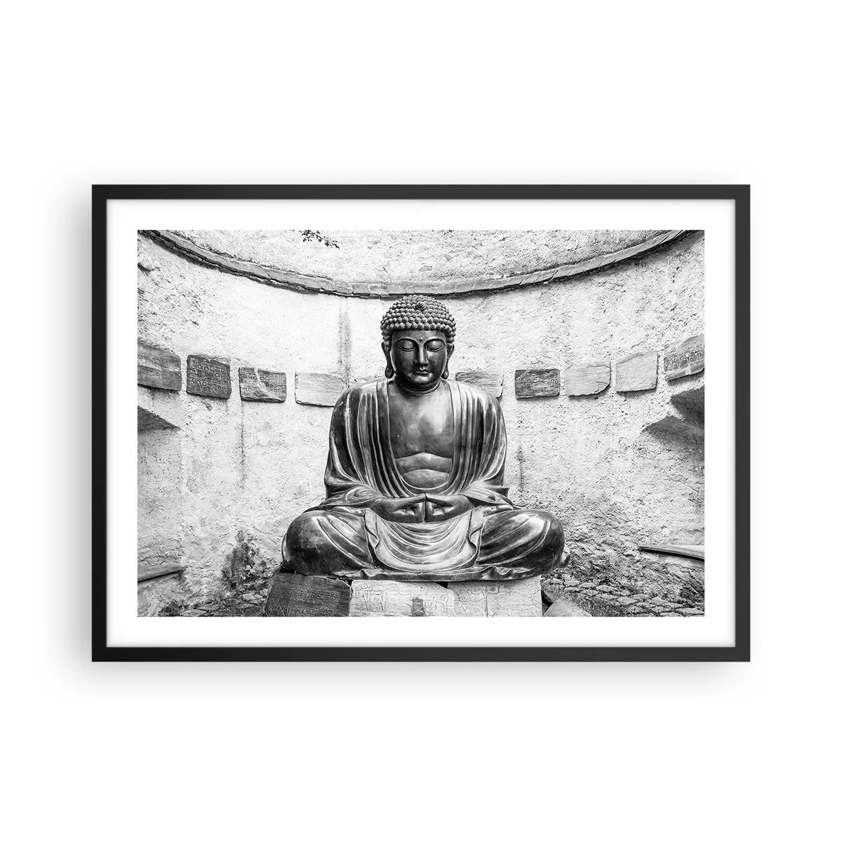 Poster în ramă neagră - La sursa păcii - 70x50 cm