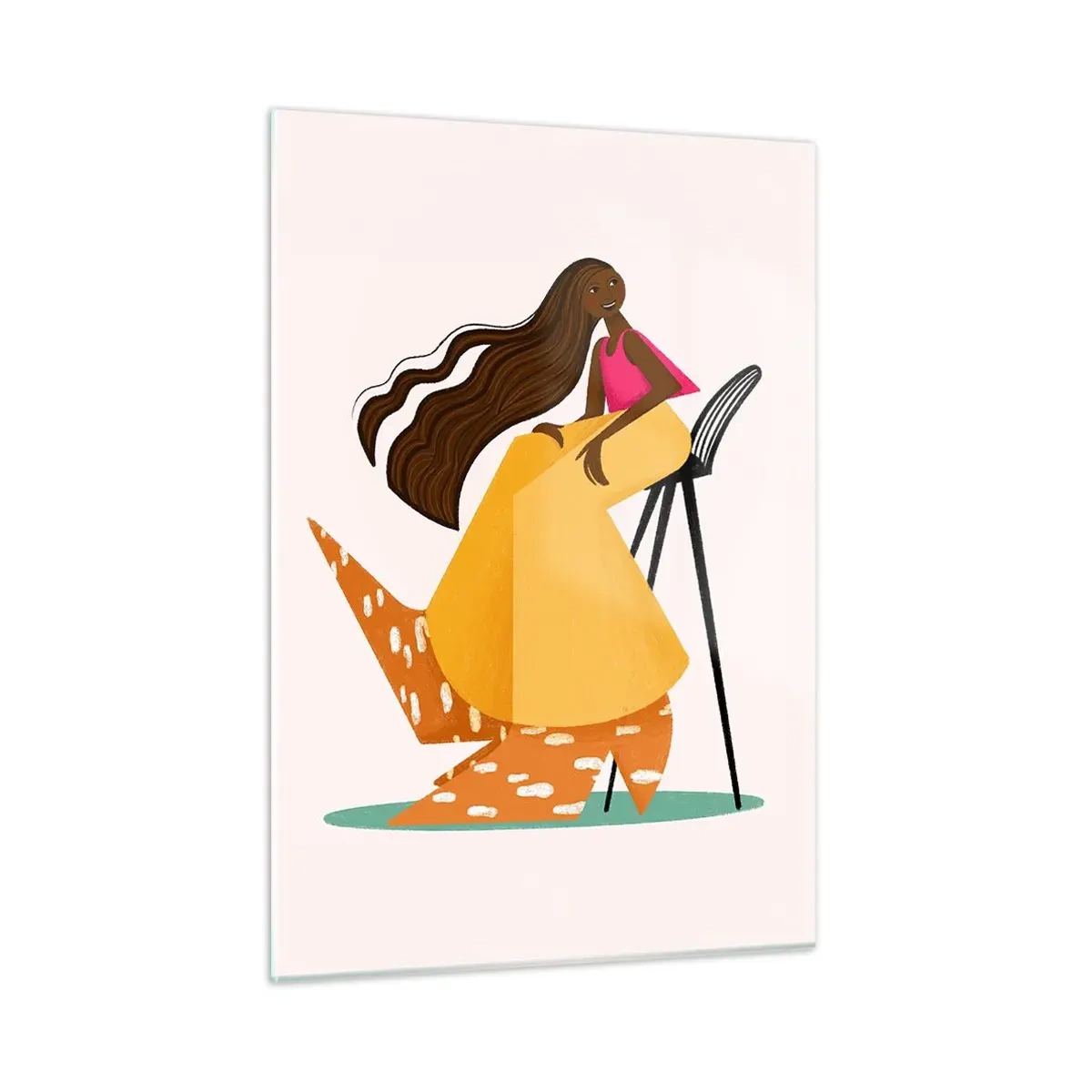 Tablou pe sticlă - Moda este distractivă - 50x70 cm