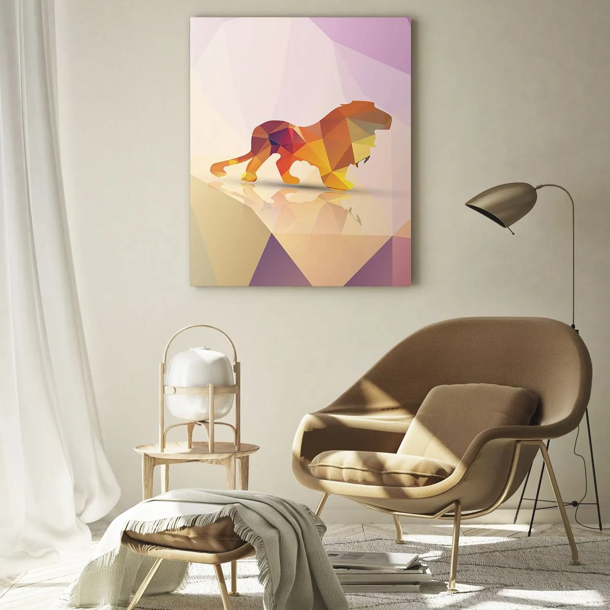Tablou pe sticlă - Regele diamantat - 50x70 cm