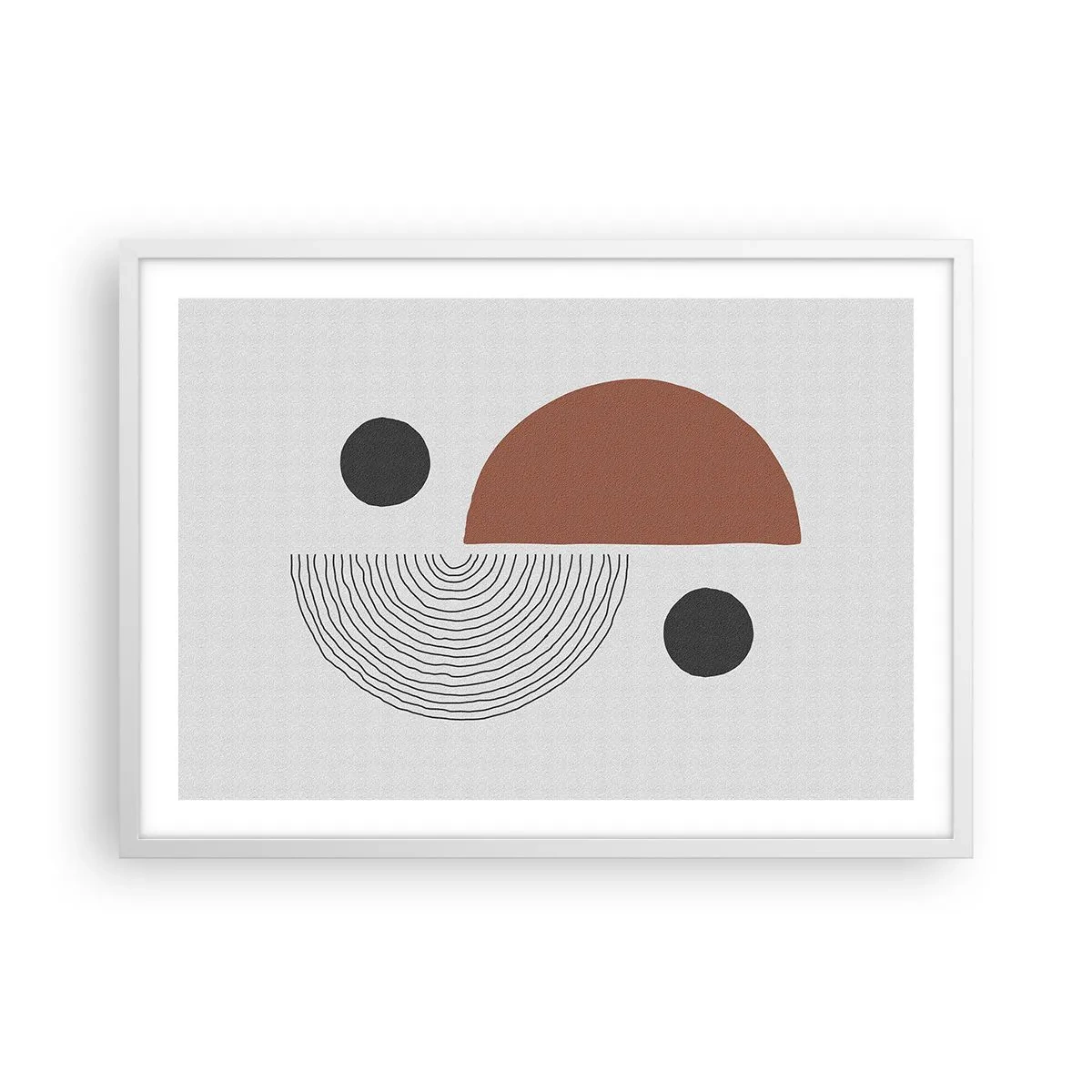 Poster în ramă albă - Excelența roții - 70x50 cm