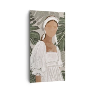 Tablou pe pânză - Portret exotic - 55x100 cm