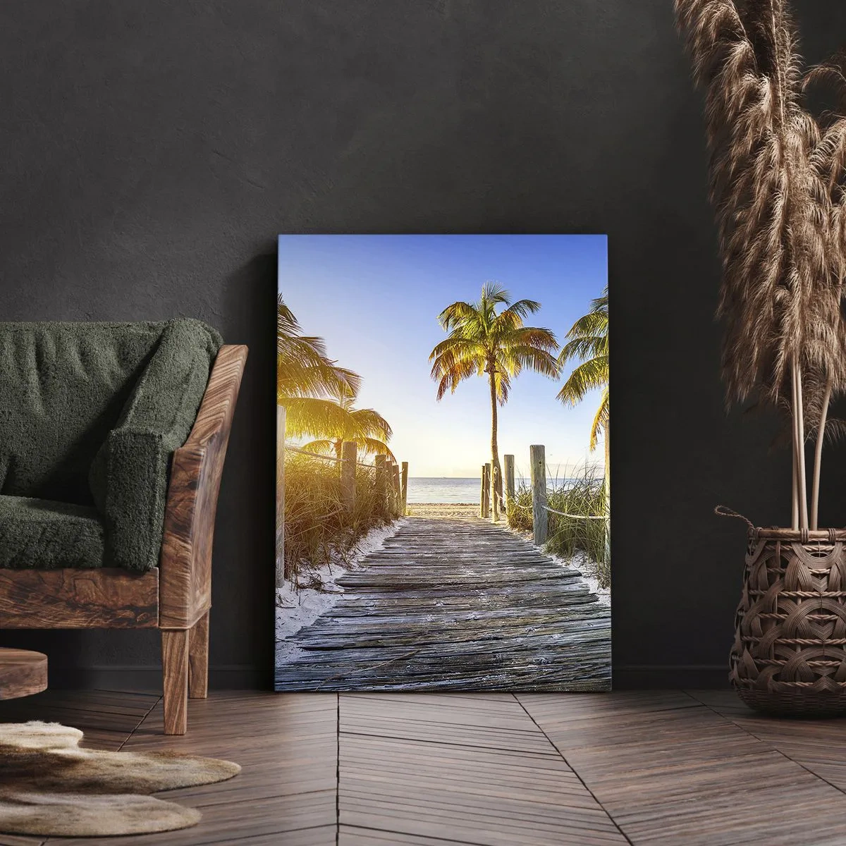 Tablou pe pânză - Direct în paradis - 45x80 cm