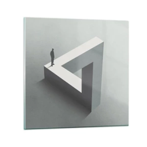 Tablou pe sticlă - Și totuși este posibil - 30x30 cm