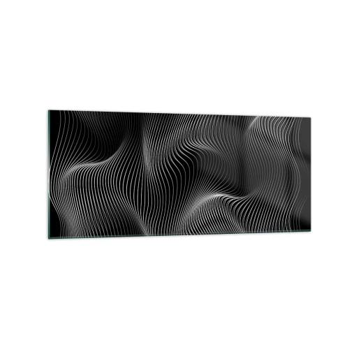 Tablou pe sticlă - Dansul luminii în spațiu - 120x50 cm