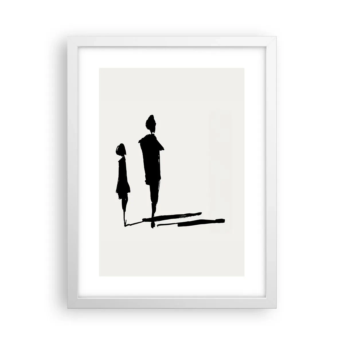 Poster în ramă albă - Cu siguranță împreună? - 30x40 cm