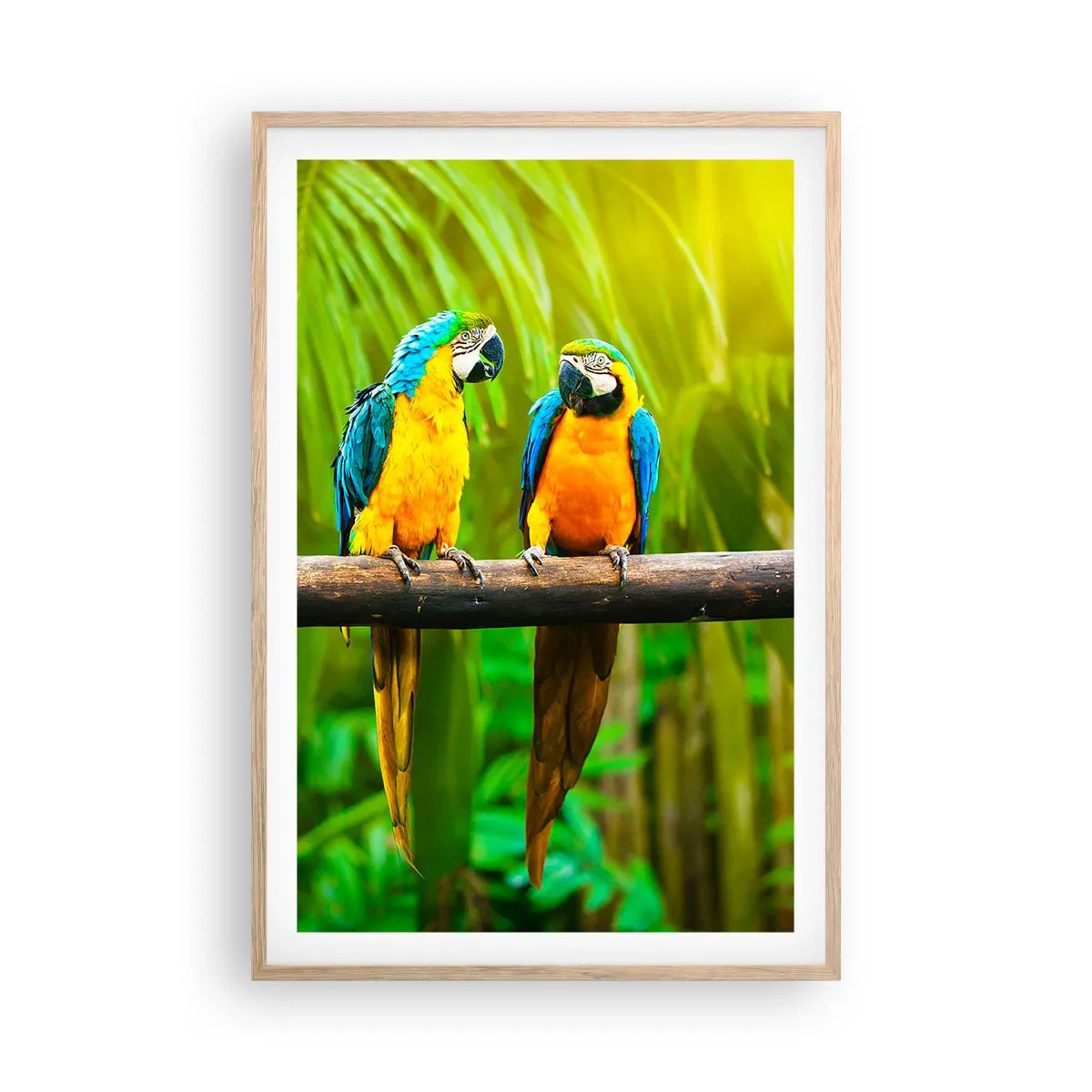 Poster în ramă de stejar deschis - Și ai auzit că ea...? - 61x91 cm