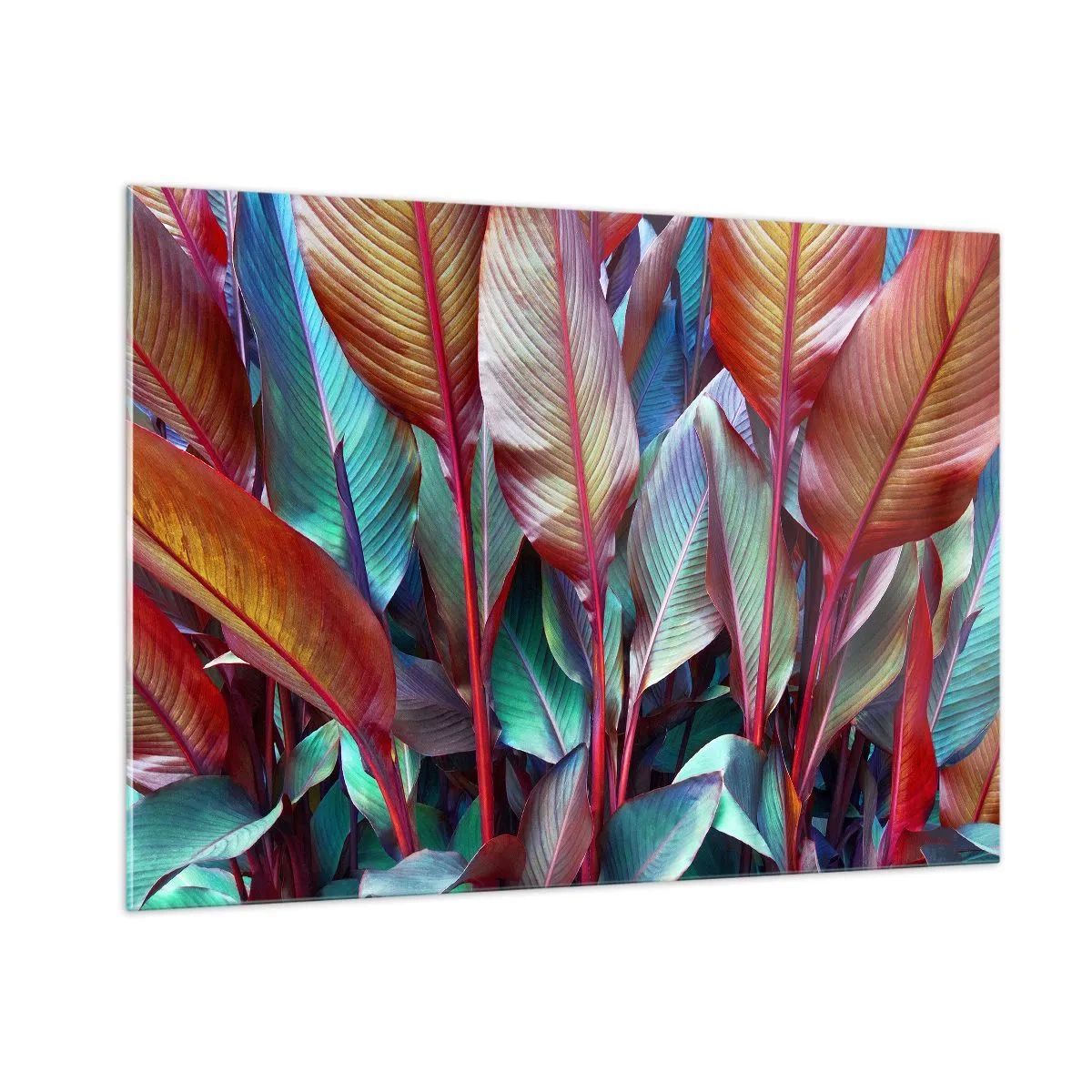 Tablou pe sticlă - Tufiș colorat - 100x70 cm
