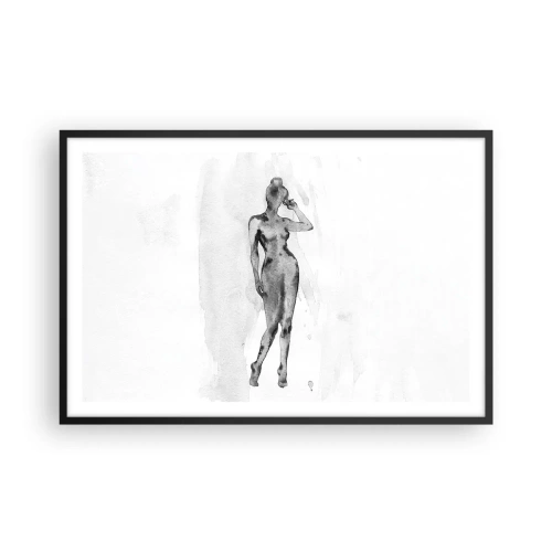 Poster în ramă neagră - Un studiu al idealului de feminitate - 91x61 cm