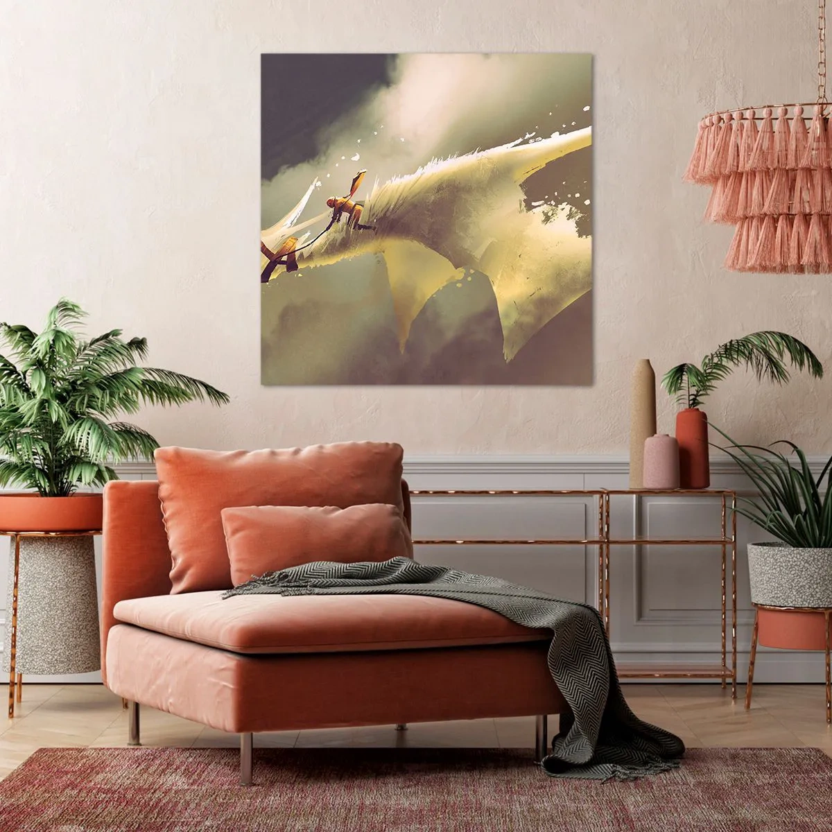 Tablou pe pânză - Salvăm lumea - 70x70 cm