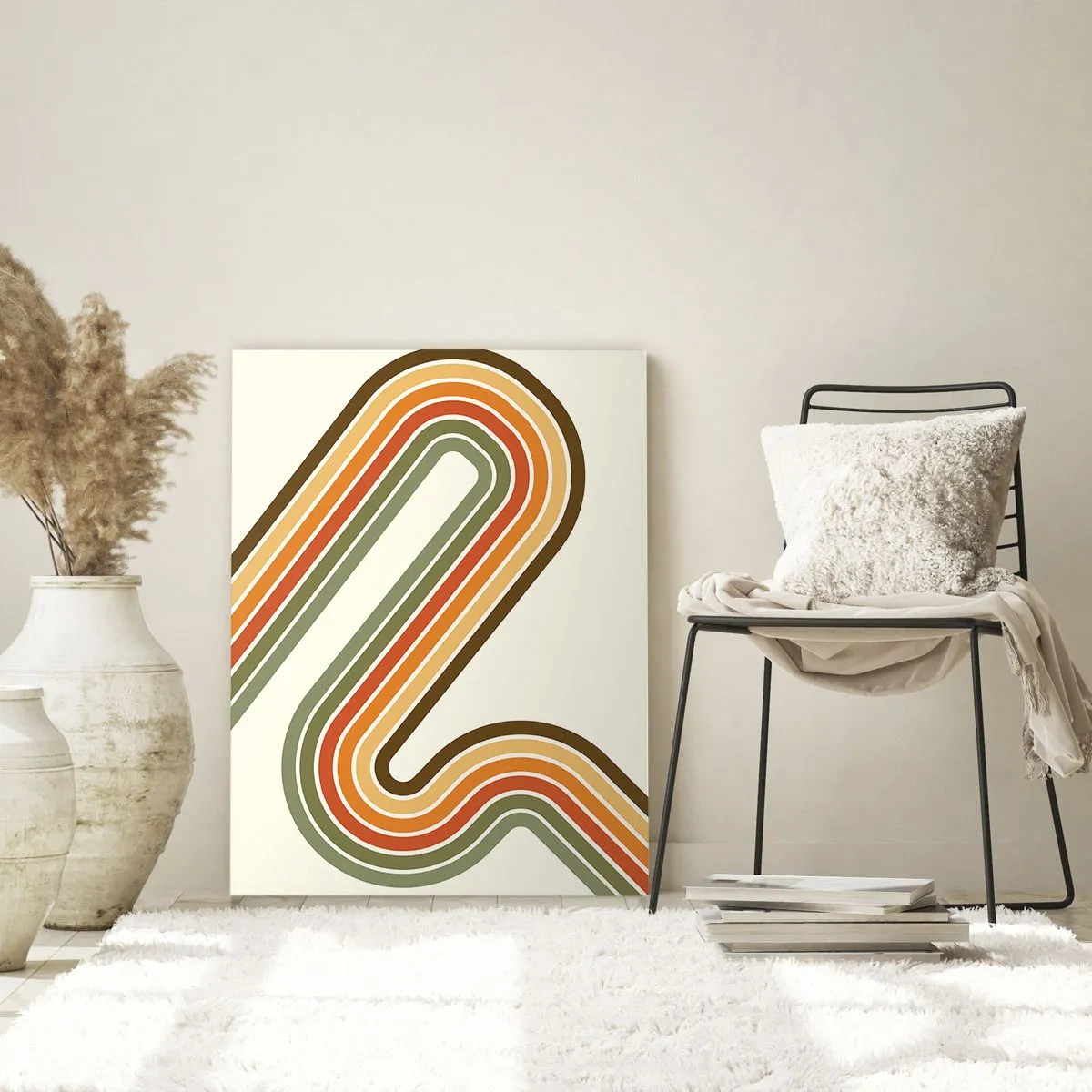 Tablou pe sticlă - Cu zigzag până la destinație - 50x70 cm