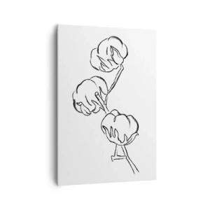 Tablou pe pânză - Pufuri de bumbac - 70x100 cm