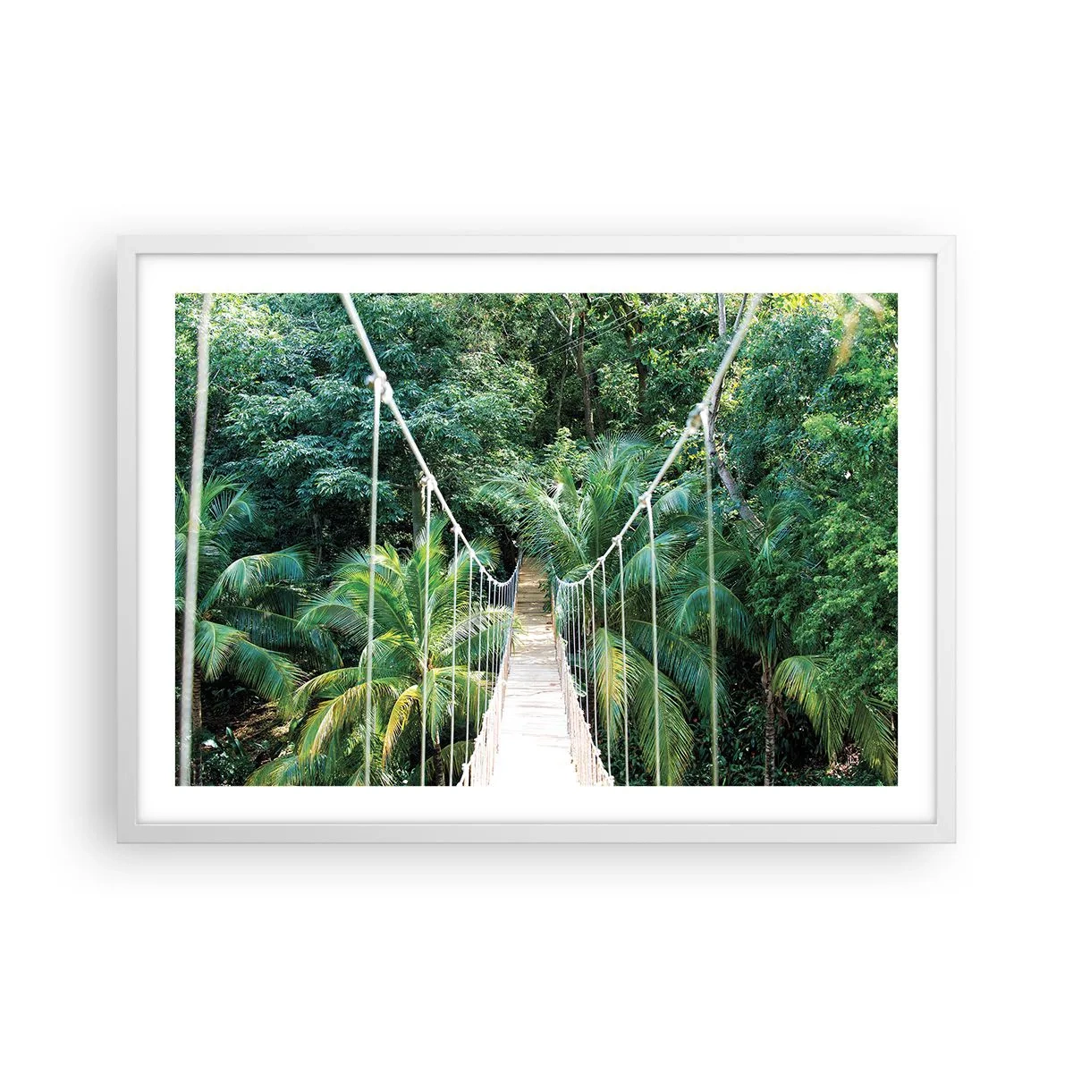 Poster în ramă albă - Welcome to the jungle! - 70x50 cm