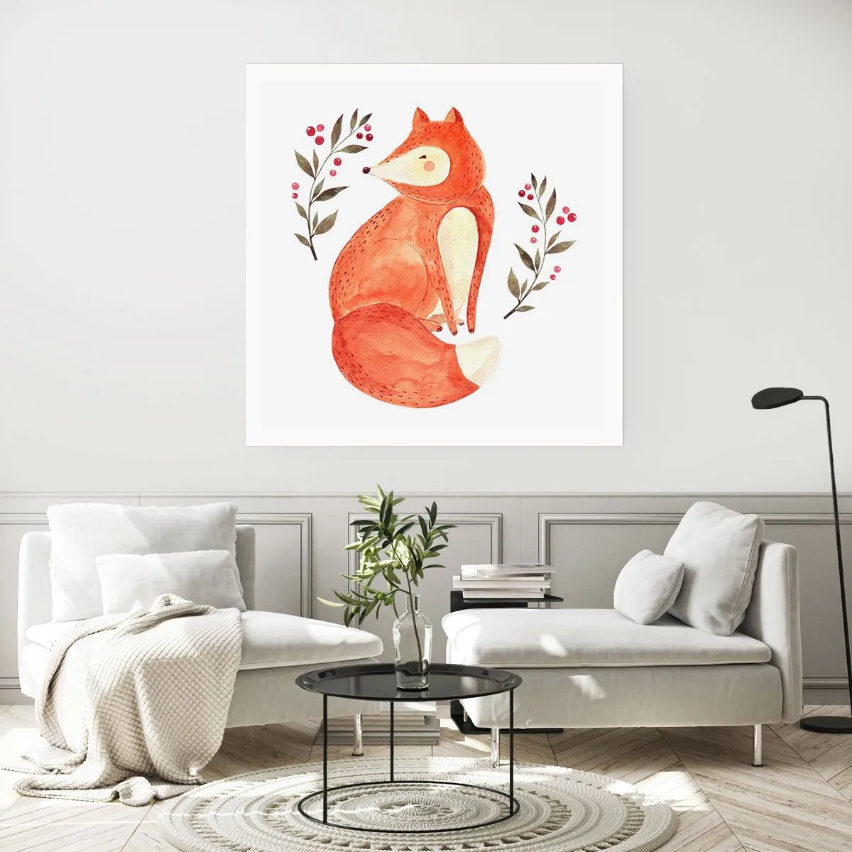 Poster - Micuțul roșcat - 40x40 cm