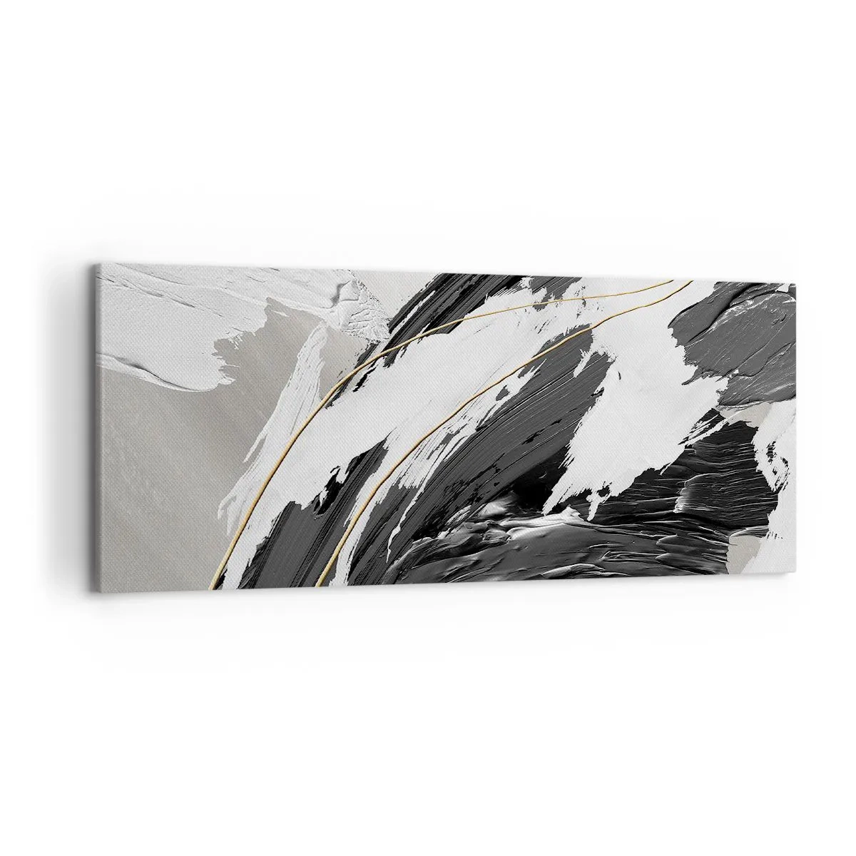 Tablou pe pânză - Abstracție cu fler - 120x50 cm