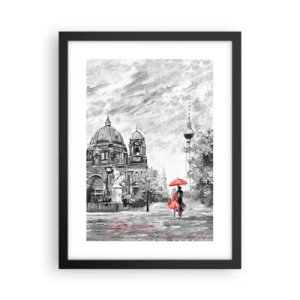 Poster în ramă neagră - Reuniune în Berlin - 30x40 cm