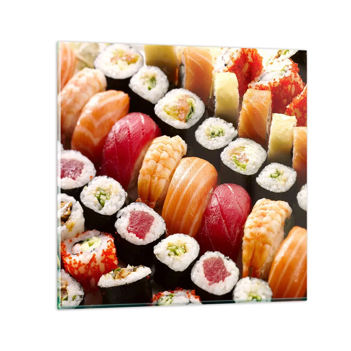 Tablou pe sticlă - Culorile și aromele Asiei - 50x50 cm