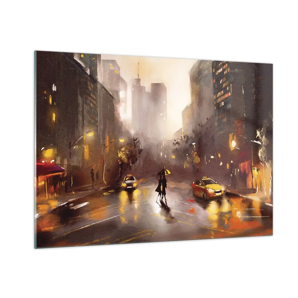Tablou pe sticlă - În luminile New York-ului - 100x70 cm