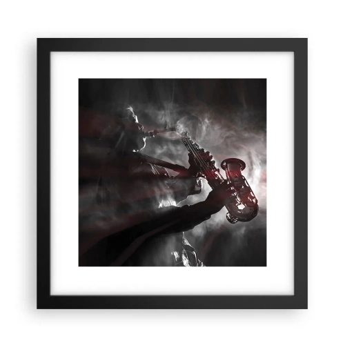 Poster în ramă neagră - În aburul jazzului - 30x30 cm