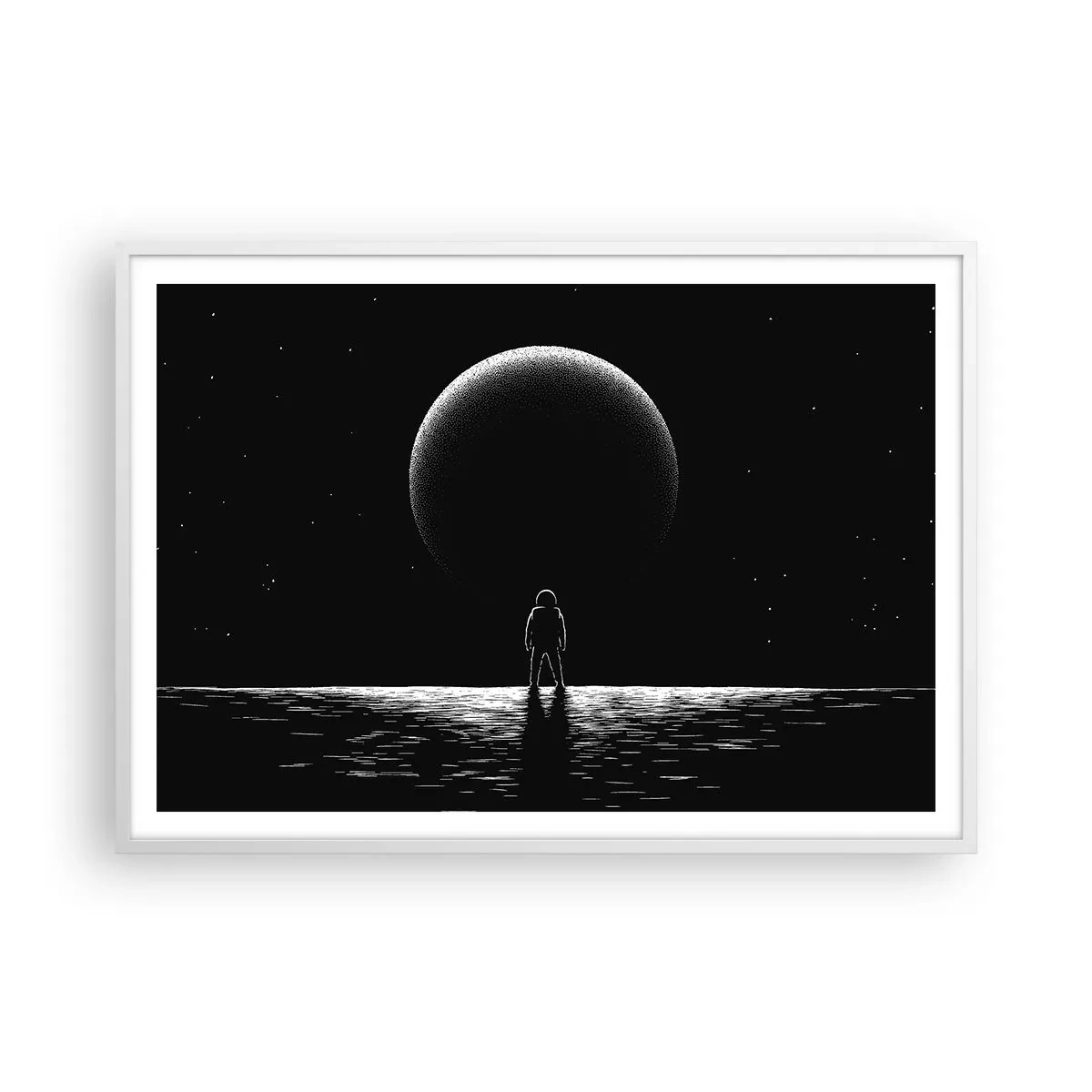 Poster în ramă albă - Față în față - 100x70 cm