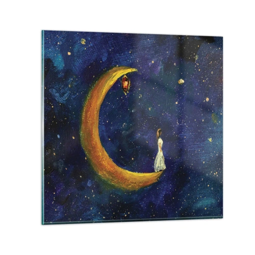 Tablou pe sticlă - Chemarea lumii - 40x40 cm