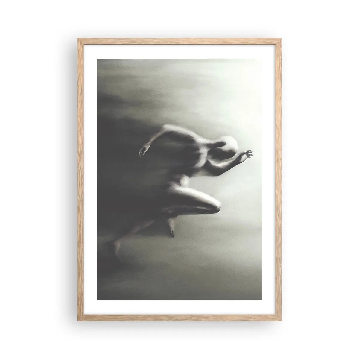 Poster în ramă de stejar deschis - De neoprit - 50x70 cm