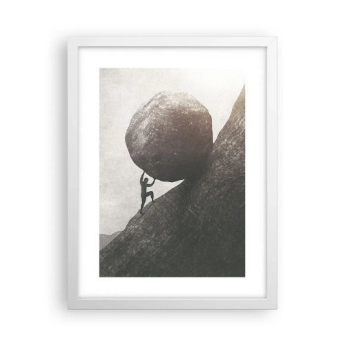 Poster în ramă albă - Cred, în ciuda așteptărilor - 30x40 cm