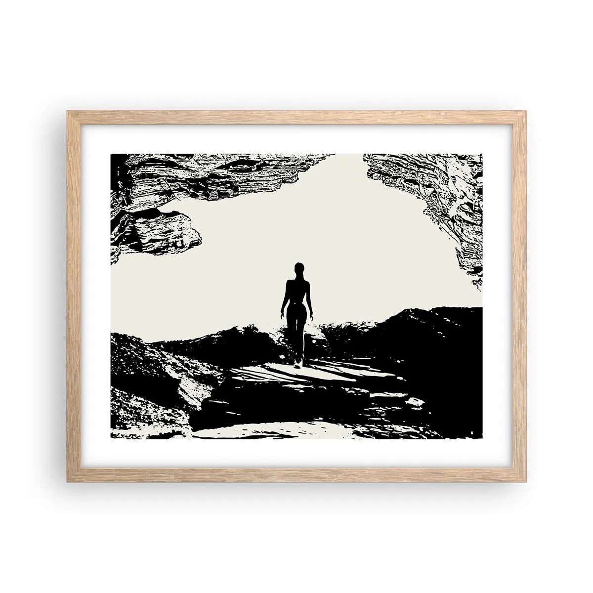 Poster în ramă de stejar deschis - O nouă înfățișare - 50x40 cm