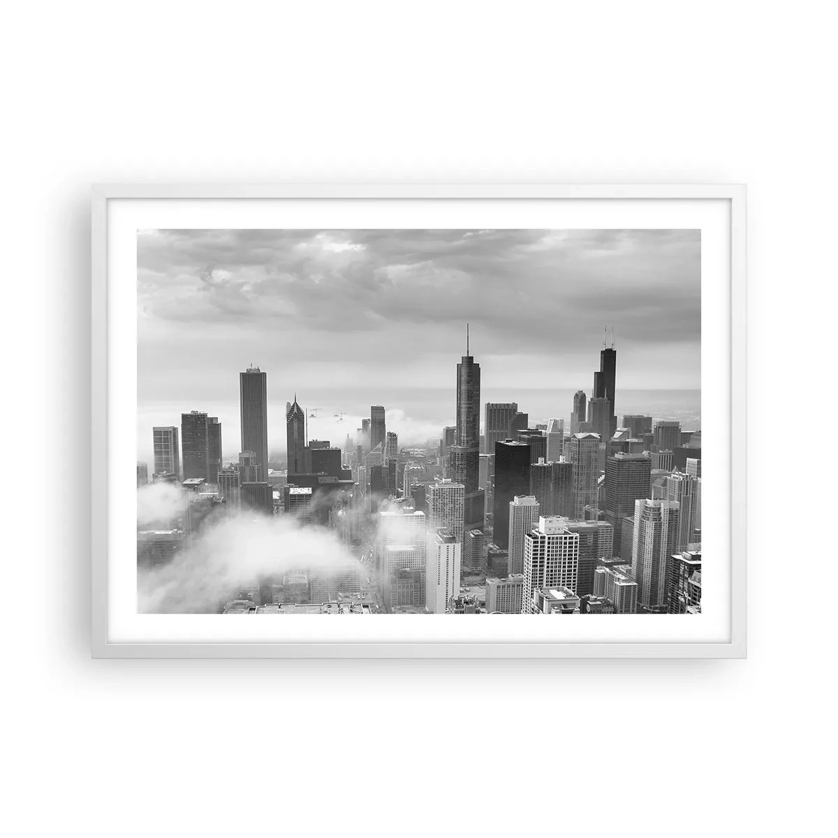 Poster în ramă albă - Peisaj american - 70x50 cm