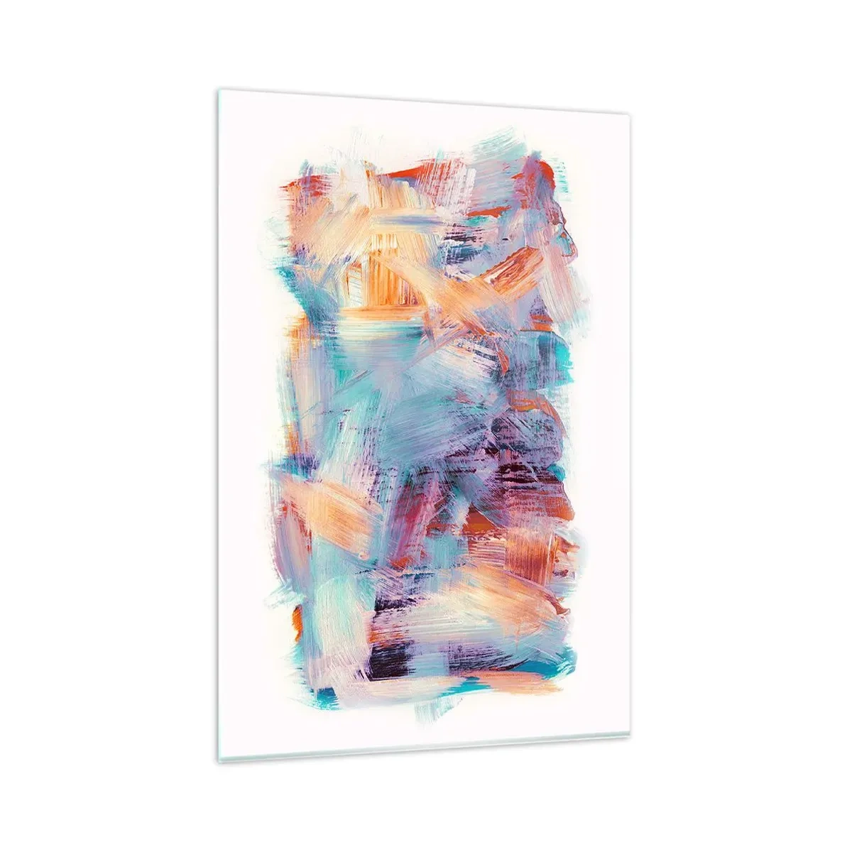 Tablou pe sticlă - O dezordine colorată - 80x120 cm