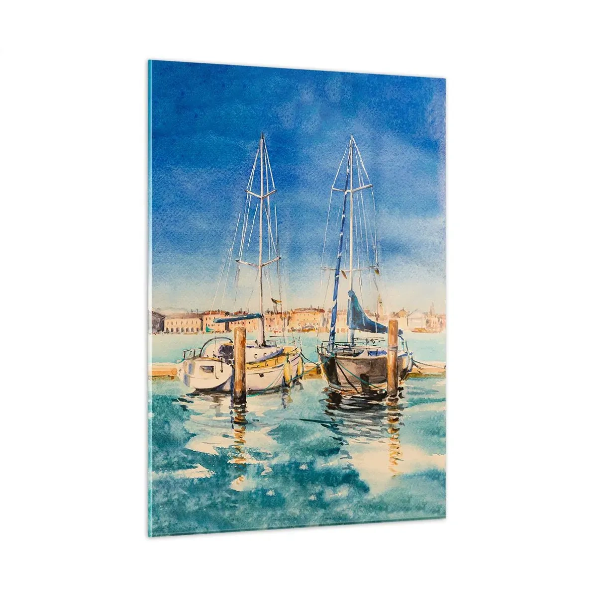 Tablou pe sticlă - Laguna însorită - 50x70 cm