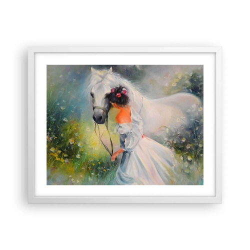 Poster în ramă albă - Ca dintr-un vis frumos - 50x40 cm