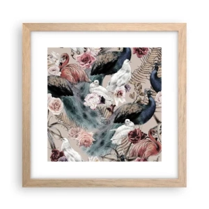 Poster în ramă de stejar deschis - În grădina palatului - 30x30 cm